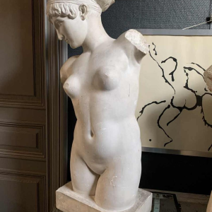 VÃ©nus de l'Esquilin, Grande Sculpture 88cm, PlÃ¢tre d'Aphrodite Femme Nue, 1940s