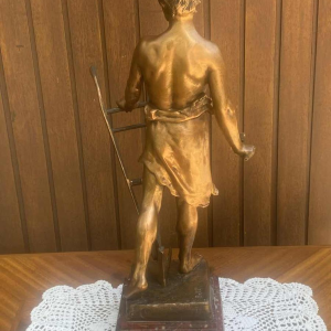 Antoine Bofill "Le travailleur" sculpture homme en bronze 53cm, début 20ème siècle