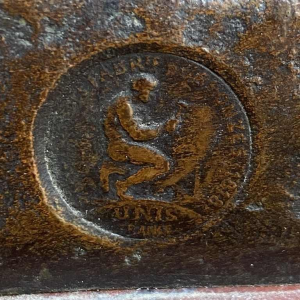 Antoine Bofill "De arbeider" bronzen sculptuur van een man 53cm, begin 20e eeuw