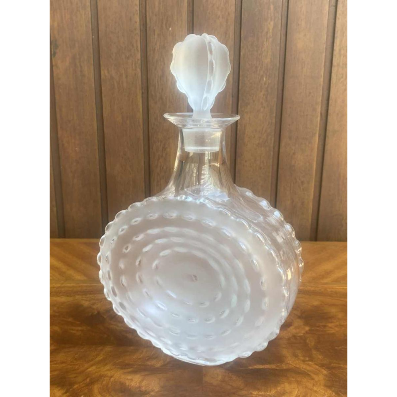 Lalique, Parme model, crystal decanter / bottle