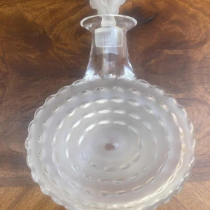 Lalique, Parme model, crystal decanter / bottle