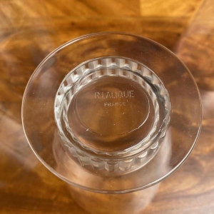 R Lalique France, ensemble de 4 verres Art Déco en cristal