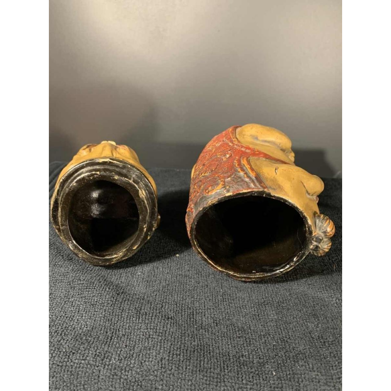 Bernard Bloch Austria, Dog Bulldog Terracotta Tobacco Pot, eind 19e eeuw