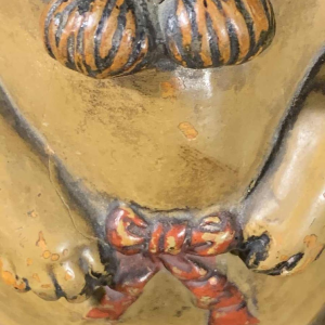 Bernard Bloch Austria, Dog Bulldog Terracotta Tobacco Pot late, 19th century