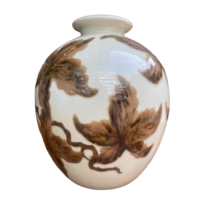 Grote vaas gesigneerd Camille Tharaud Limoges porselein Art Deco 1920