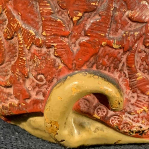 Bernard Bloch Austria, Chien Bulldog Pot à Tabac en terre cuite fin 19ème siècle