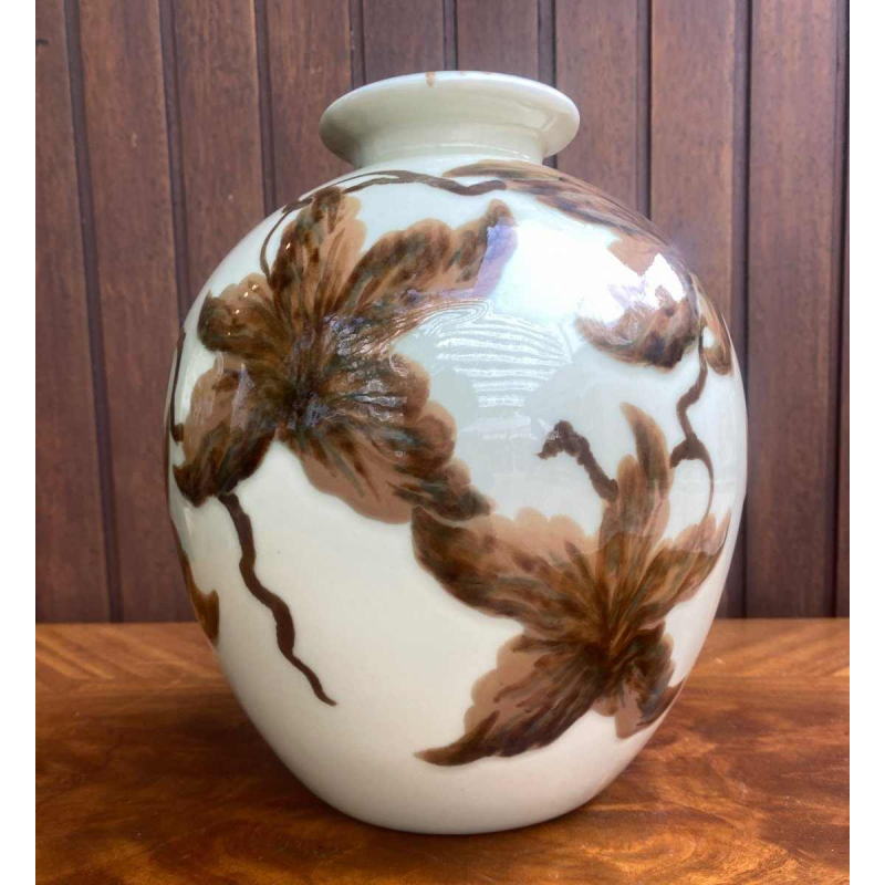 Grand vase signé Camille Tharaud porcelaine de Limoges Art Déco 1920