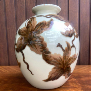 Large vase signed Camille Tharaud Limoges porcelain Art Deco 1920