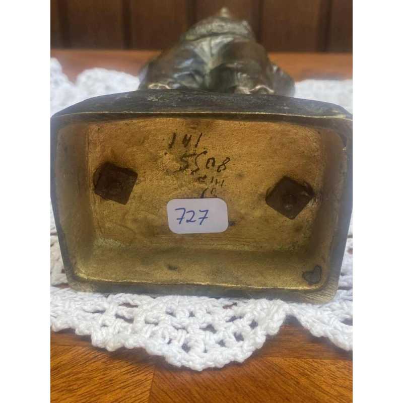 Georges Omerth "Whistling Schoolboy" bronze sculpture, ca 1900