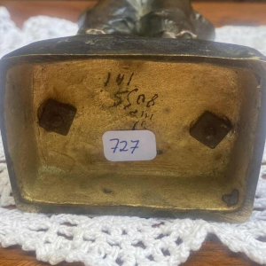 Georges Omerth "Écolier Sifflant" sculpture en bronze, ca 1900