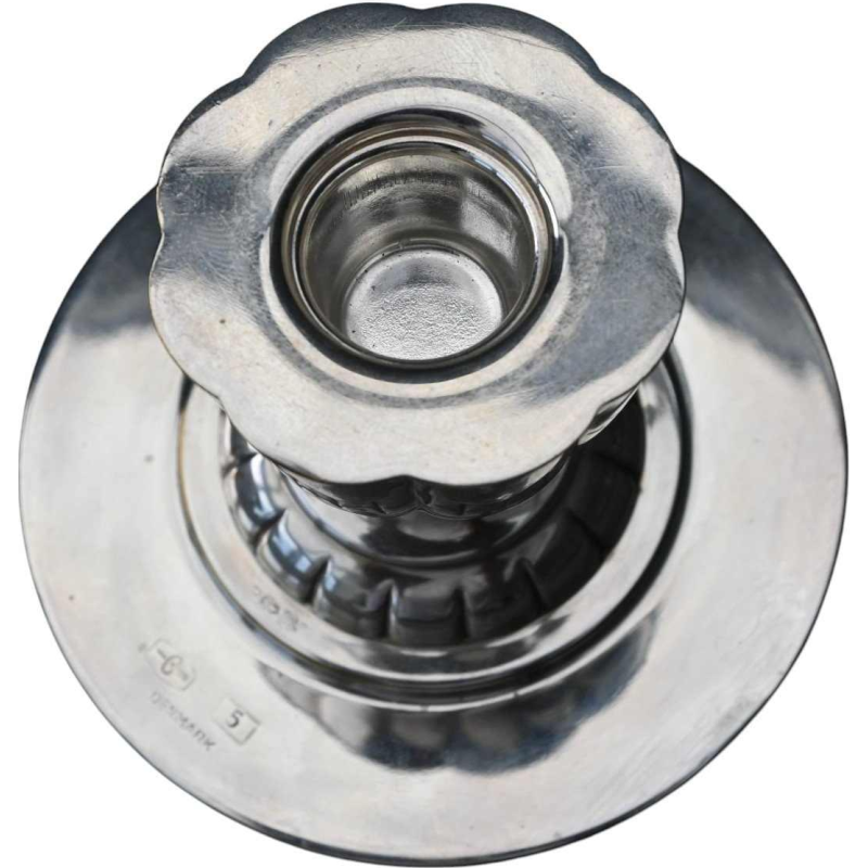 Chandelier en argent massif Georg Jensen – Modèle n°5 par Johan Rohde (1949)