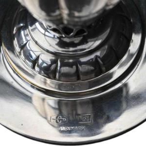 Georg Jensen massief zilveren kandelaar - Model n°5 van Johan Rohde (1949)