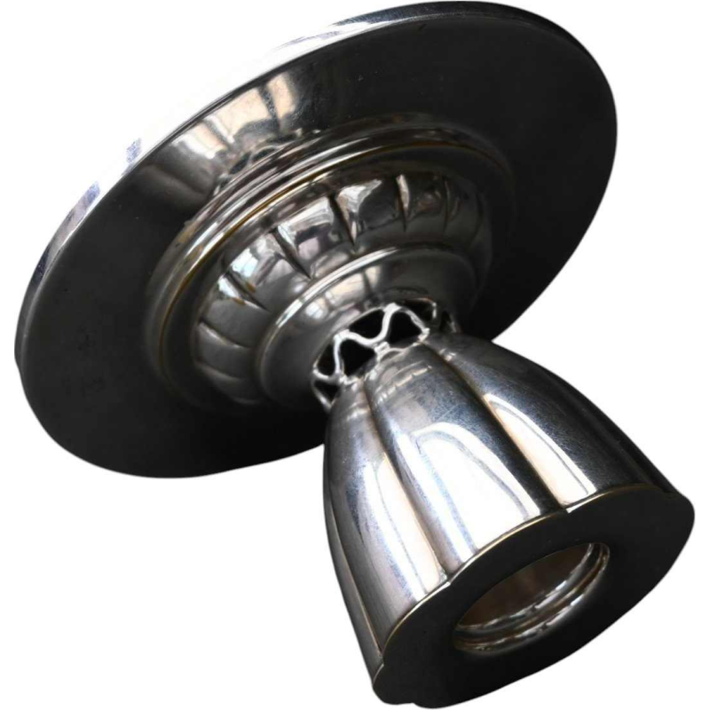 Georg Jensen solid silver candlestick - Model n°5 by Johan Rohde (1949)