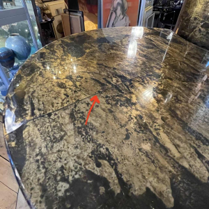 Gabriella Crespi, set 3 coffee tables / pedestals, goatskin style, ca 1970