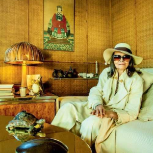 Gabriella Crespi, set 3 coffee tables / pedestals, goatskin style, ca 1970