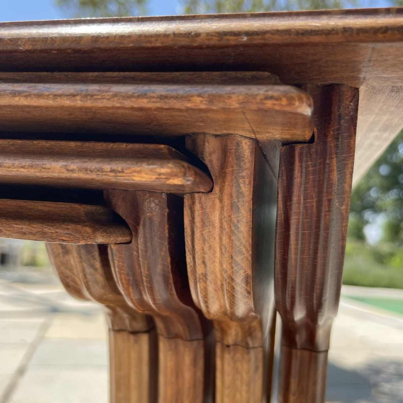 PAUL GUTH School van Nancy, set van 4 jugndstil ingelegde nesttafels, ca 1900