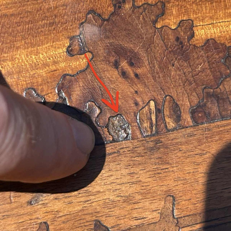 PAUL GUTH School van Nancy, set van 4 jugndstil ingelegde nesttafels, ca 1900