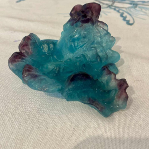 Abstracte pâte de verre bureaumat gesigneerd Daum Frankrijk