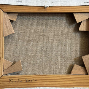 Mireille BASTIN “The shepherd and his sheep“ oil on canvas