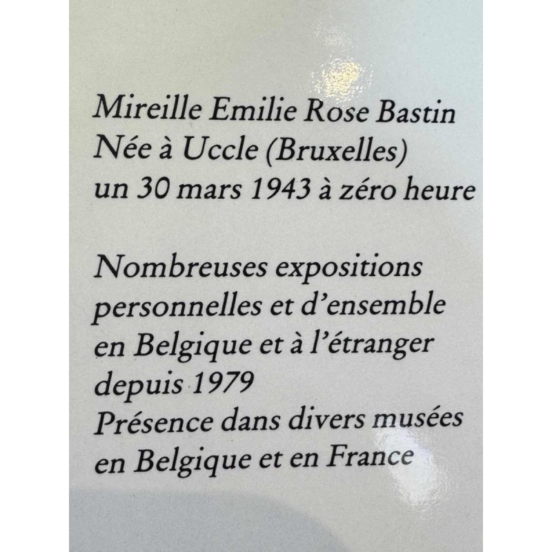 Mireille BASTIN “De herder en zijn schapen“ olieverf op doek