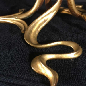 Importante horloge, Ã©cole Art Nouveau belge , bronze, style Victor Horta, 1900