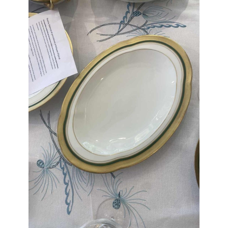 ROVINA EPINAL, dinner service 73 pieces gilded with fine gold