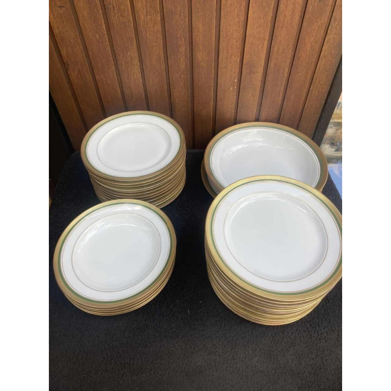 ROVINA EPINAL, dinner service 73 pieces gilded with fine gold