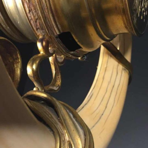 Clock, Belgian Art Nouveau school, bronze, Victor Horta style, circa 1900