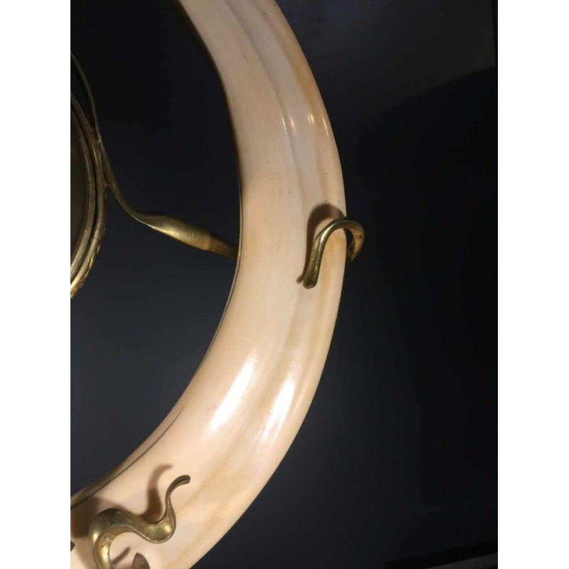 Importante horloge, Ã©cole Art Nouveau belge , bronze, style Victor Horta, 1900