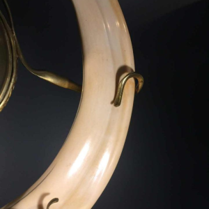 Importante horloge, Ã©cole Art Nouveau belge , bronze, style Victor Horta, 1900