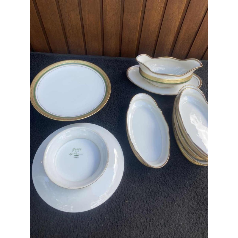 ROVINA EPINAL, dinner service 73 pieces gilded with fine gold