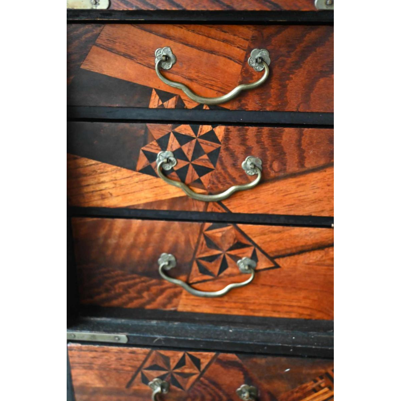 Kusuri Dansu Japonais - Apothecary set with Yosegi inlay