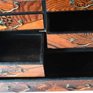 Kusuri Dansu Japonais - Apothecary set with Yosegi inlay