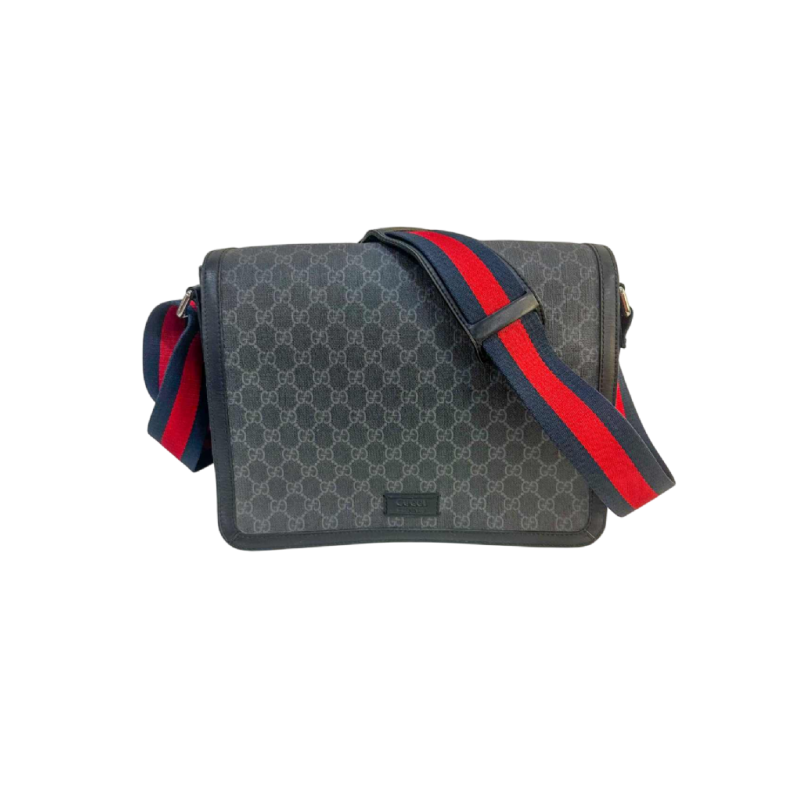 Gucci, uniseks tas van leer en canvas met monogram