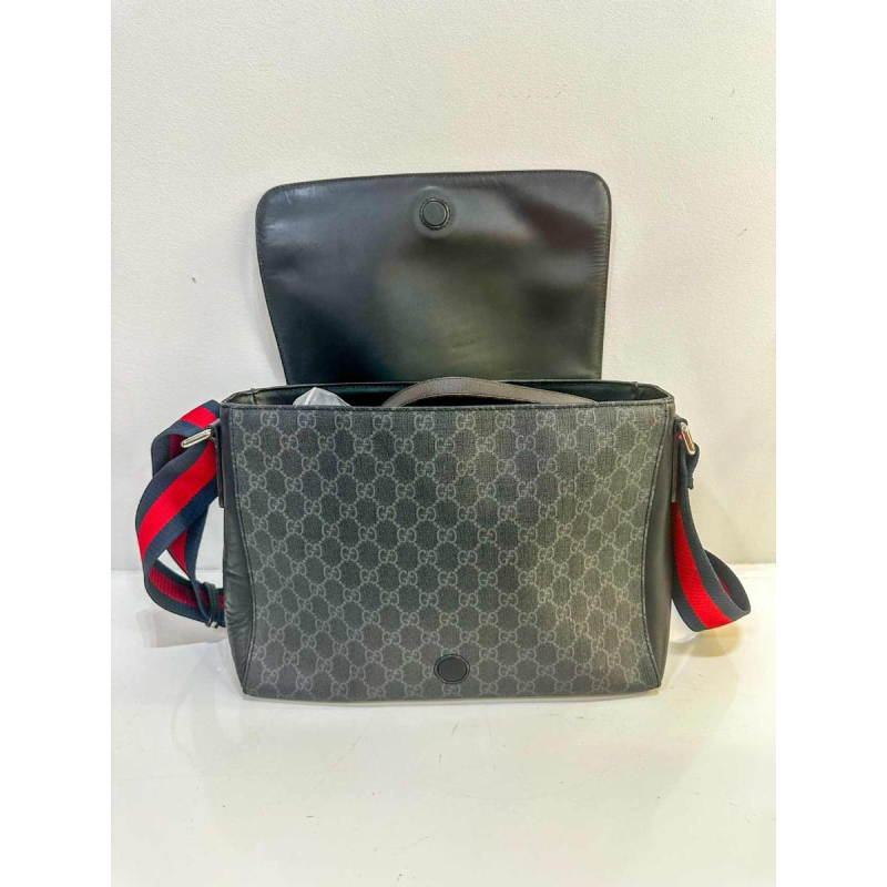 Gucci, uniseks tas van leer en canvas met monogram
