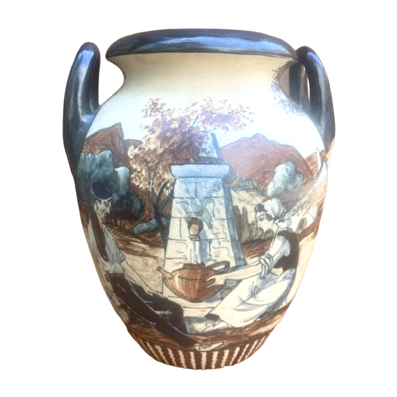 Poterie De Ciboure vaas, gesigneerd Richard Le Coronne