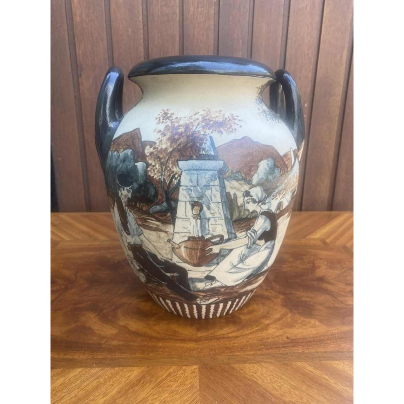 Vase Poterie De Ciboure, signé Richard Le Coronne