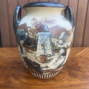 Poterie De Ciboure vaas, gesigneerd Richard Le Coronne