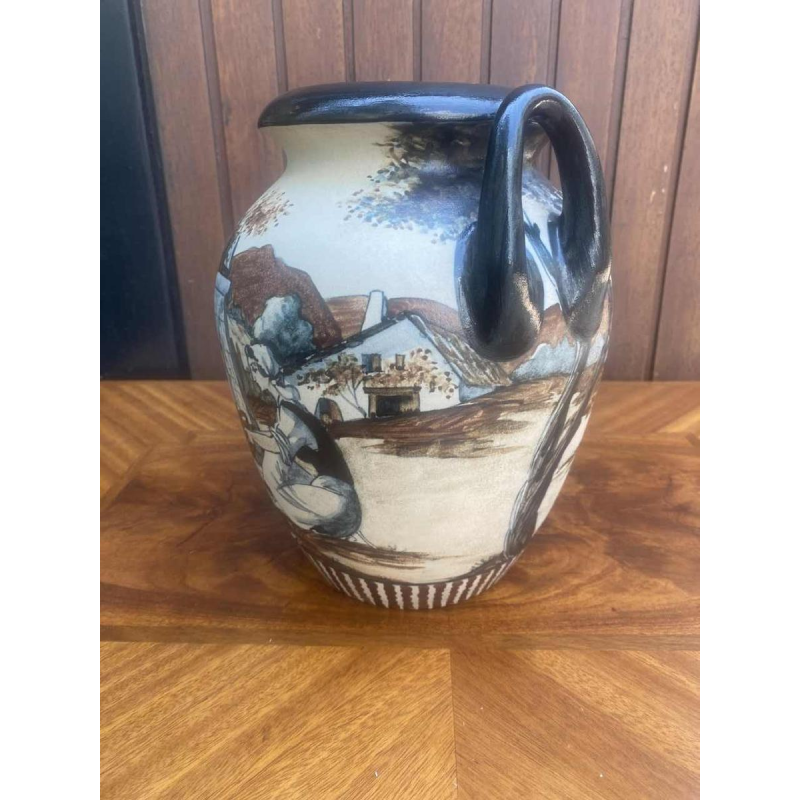 Poterie De Ciboure vaas, gesigneerd Richard Le Coronne