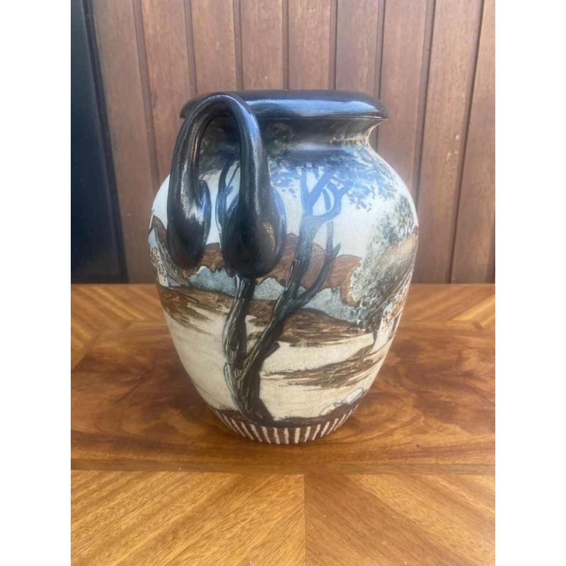 Poterie De Ciboure vaas, gesigneerd Richard Le Coronne