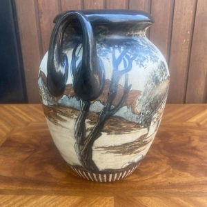 Poterie De Ciboure vaas, gesigneerd Richard Le Coronne