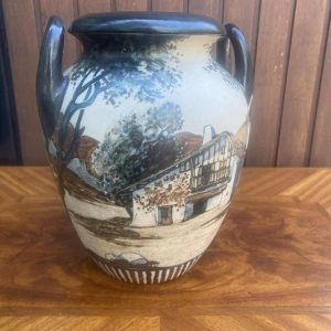 Poterie De Ciboure vaas, gesigneerd Richard Le Coronne