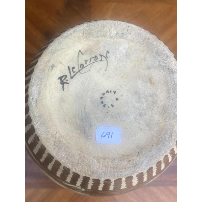 Poterie De Ciboure vaas, gesigneerd Richard Le Coronne