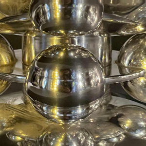 LUC LANEL for CHRISTOFLE, "Le Normandie" Art Deco bowl / Tray / Dish, 1931