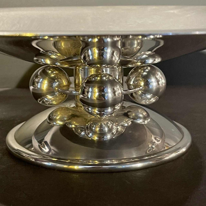 LUC LANEL for CHRISTOFLE, "Le Normandie" Art Deco bowl / Tray / Dish, 1931