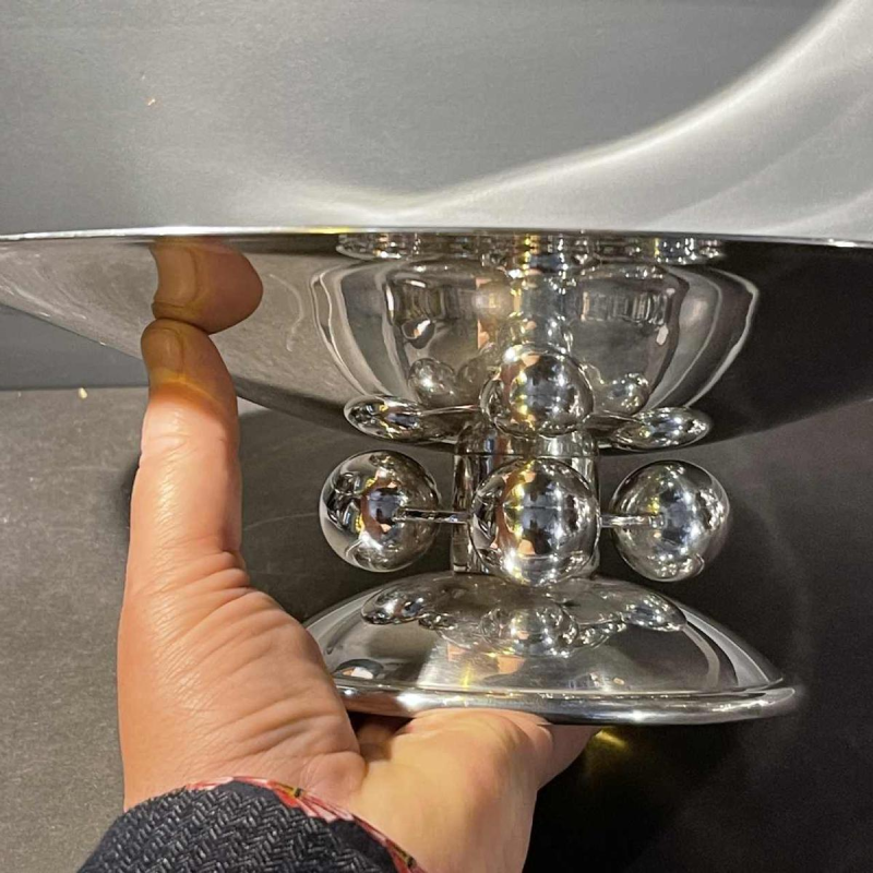 LUC LANEL for CHRISTOFLE, "Le Normandie" Art Deco bowl / Tray / Dish, 1931