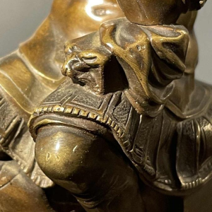 SAUVAGE Ron Liod - Bronze H. LUPPENS " Sculpture Lorenzo de Medici " after MichelAngelo