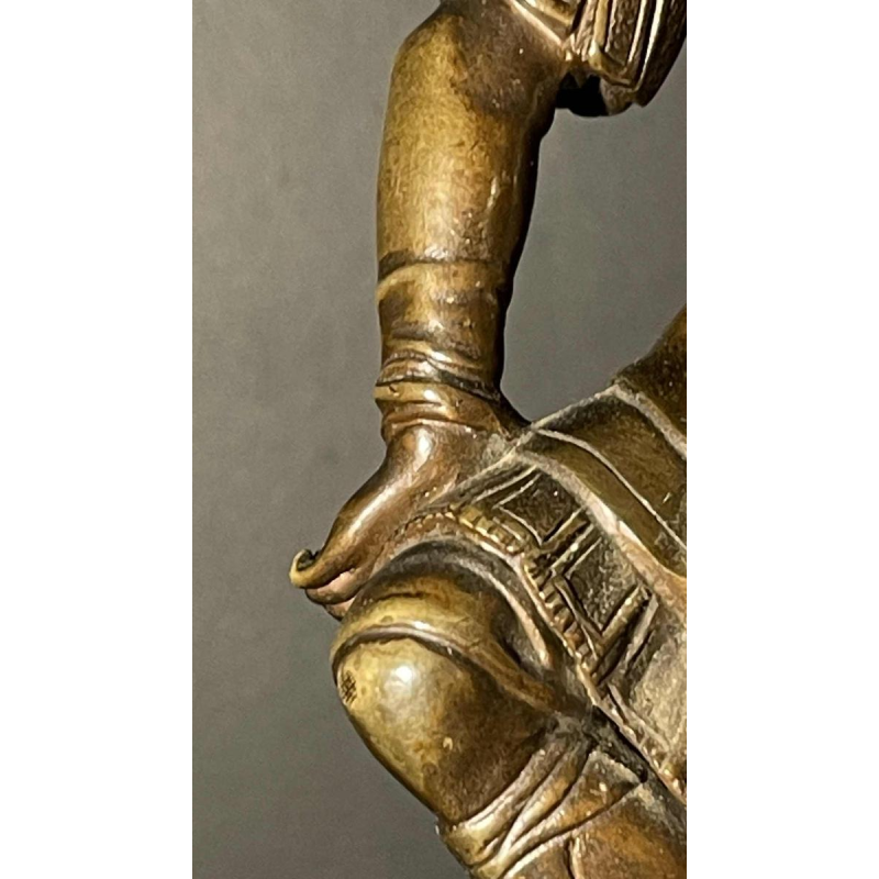 SAUVAGE Ron Liod - Bronze H. LUPPENS Sculpture " Lorenzo de Medici " d'aprÃ¨s MichelAngelo