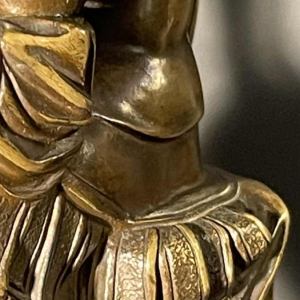 SAUVAGE Ron Liod - Bronze H. LUPPENS Sculpture " Lorenzo de Medici " d'aprÃ¨s MichelAngelo