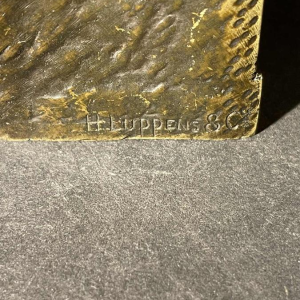 SAUVAGE Ron Liod - Bronze H. LUPPENS Sculpture " Lorenzo de Medici " d'aprÃ¨s MichelAngelo